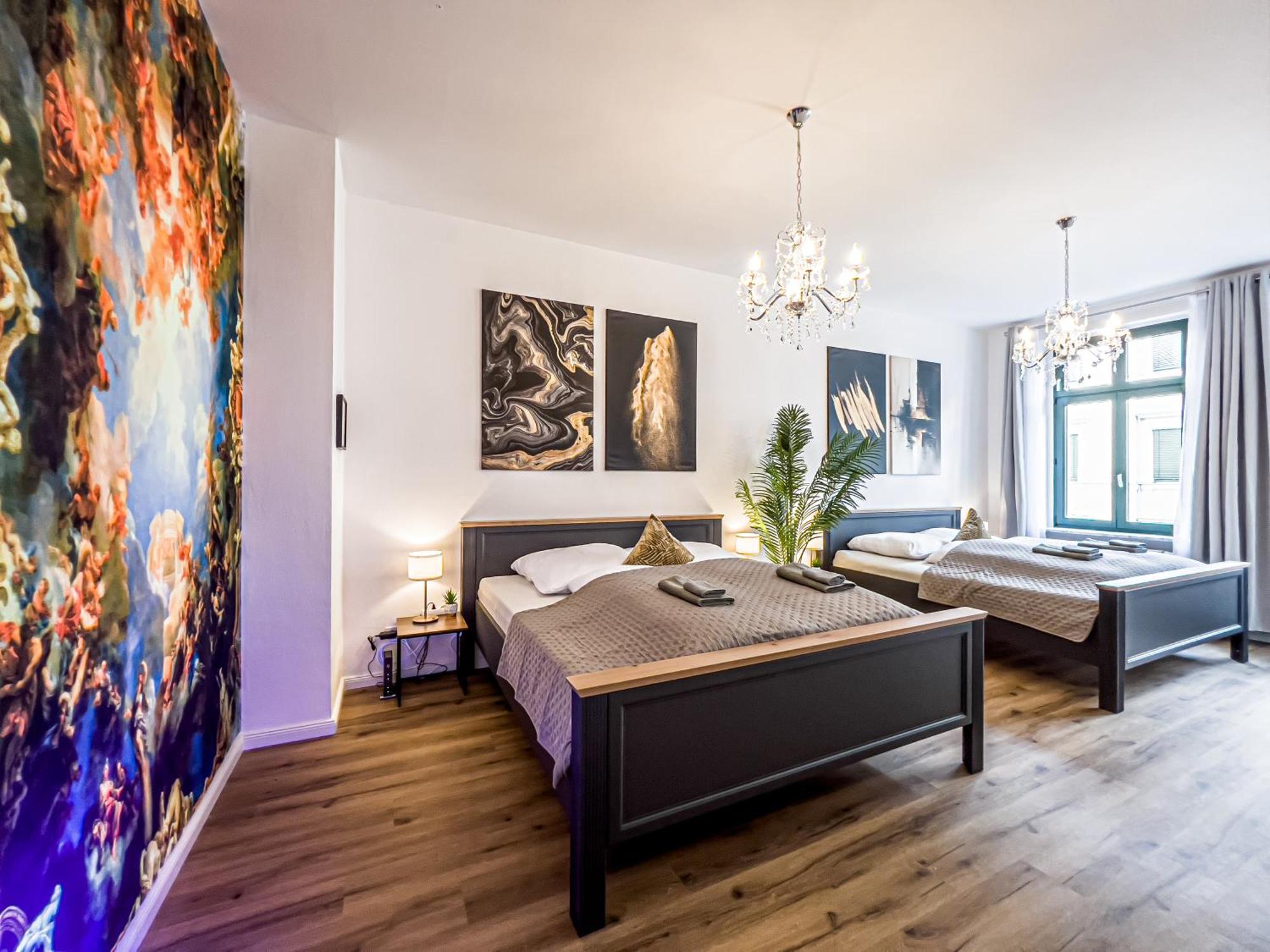 Grosse 3 Schlafzimmer Unterkunft Mit Kueche, Bad, Waschmaschine & Balkon Am Zoo Lipcse Kültér fotó